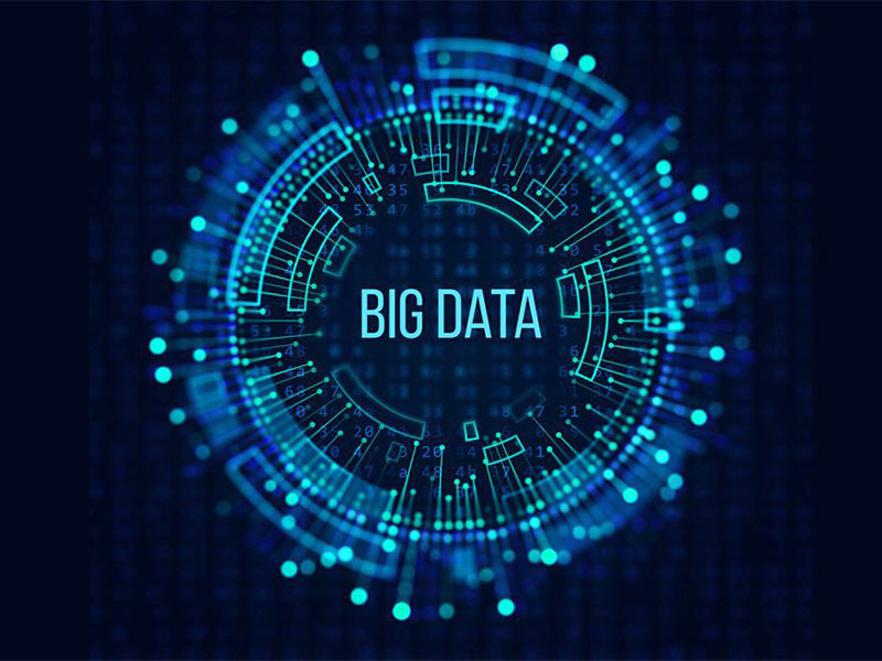 big data connessione di dati in una sfera